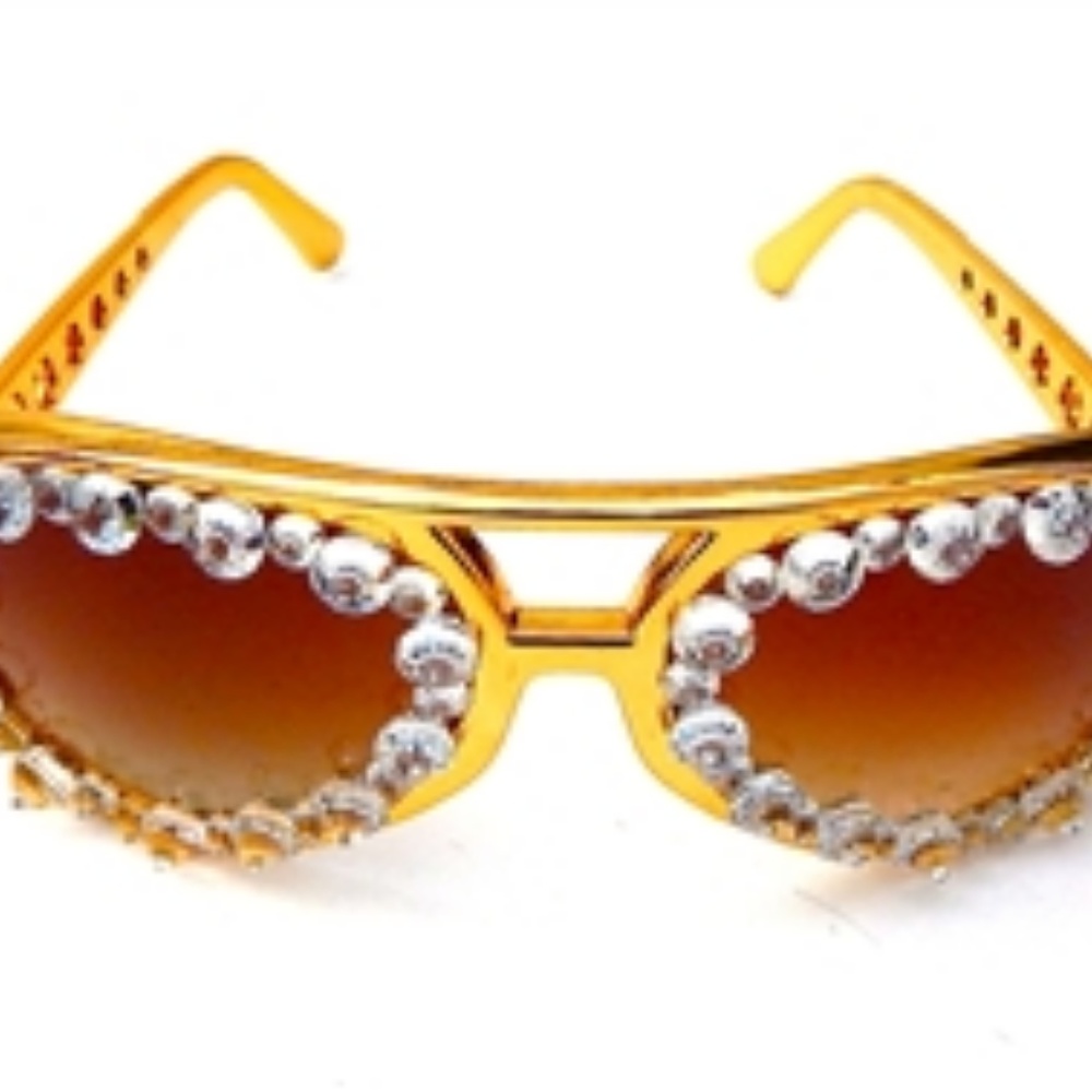 THE KING RHINESTONE GLASSES SAMPLE